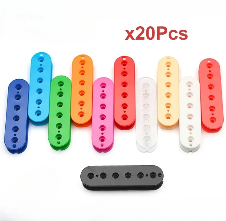 20Pcs Multi Color 50/52mm Guitar Pickup Screw Bobbin for Electric Guitar Humbucker Double Coil Pickup