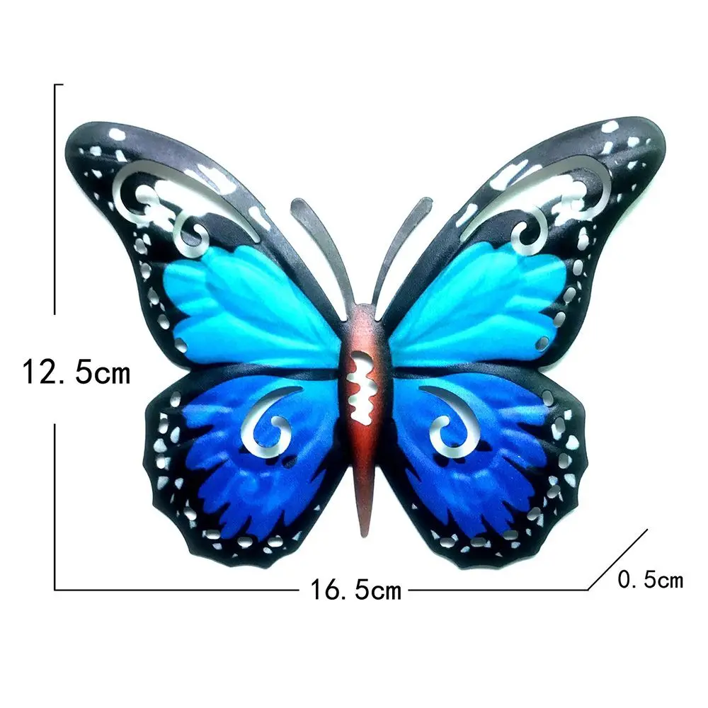 Ganek kryty odkryty dekoracja wnętrz rzeźba żelazna ściana artystyczna wisząca metalowa ozdoba motylkowa rzemiosło ogrodowe