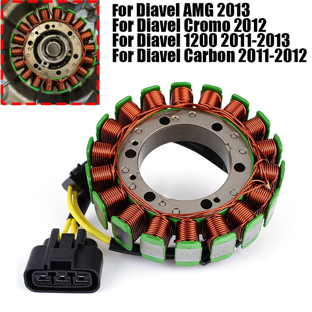 

Stator Coil For Ducati Diavel Carbon Diavel Cromo AMG 1200 2011 2012 2013 26420141A