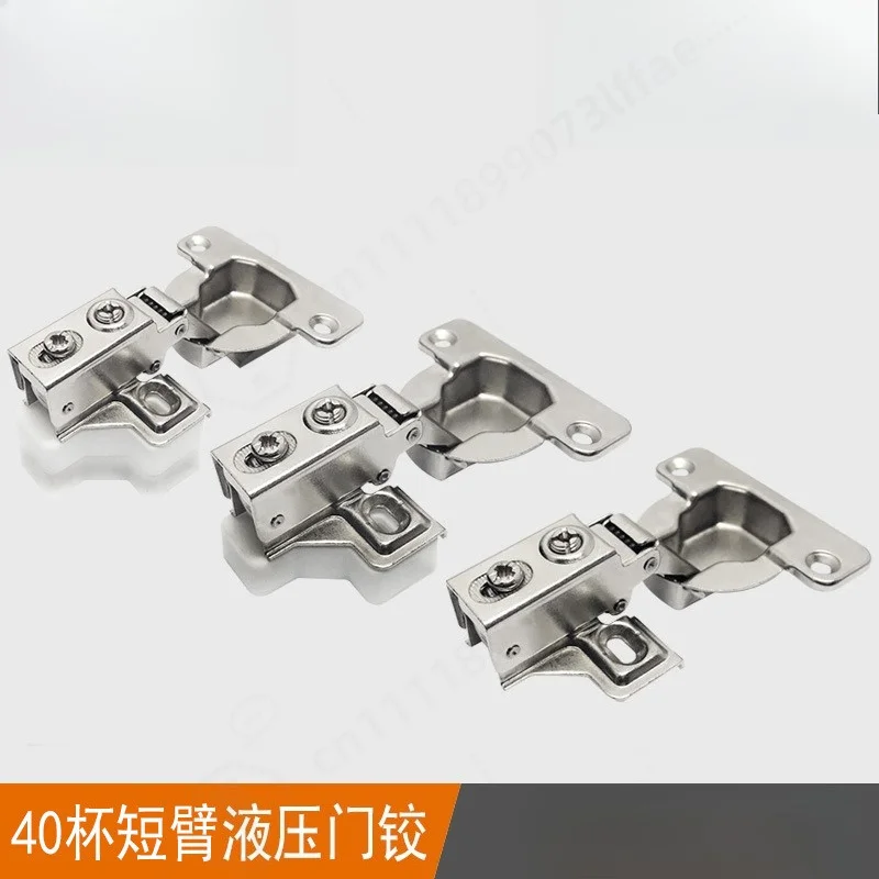40mm Cup Short Arm Hydraulic Hinge Soft Close Inset Half Full Overlay Narrow Side Panel Cabinet Door Hinge