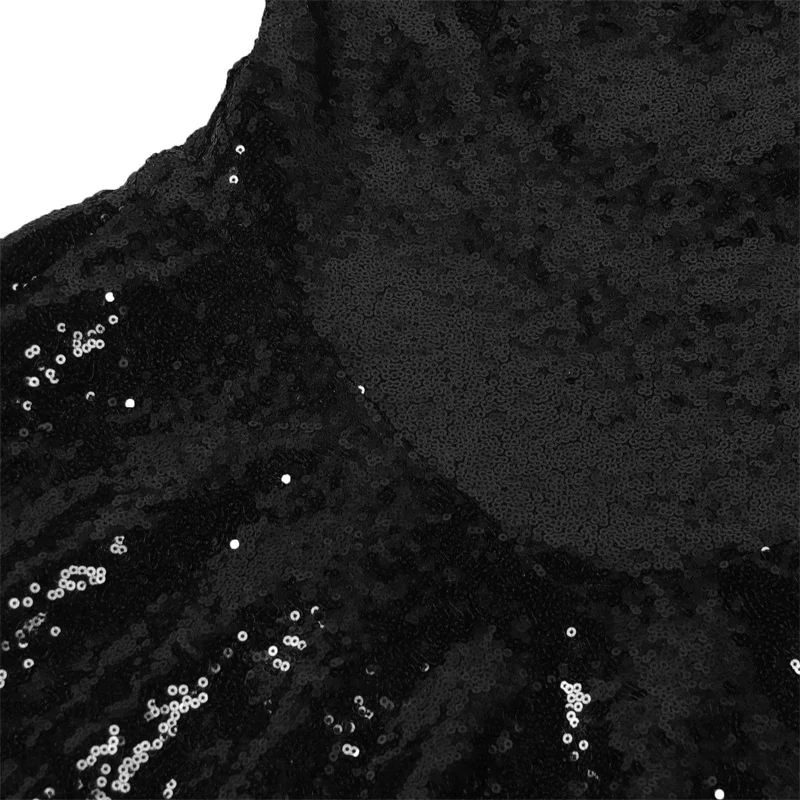 Sexy preto glitter lantejoulas vestido de aniversário para mulheres night club sem mangas sem costas sem alças magro a linha vestidos curtos