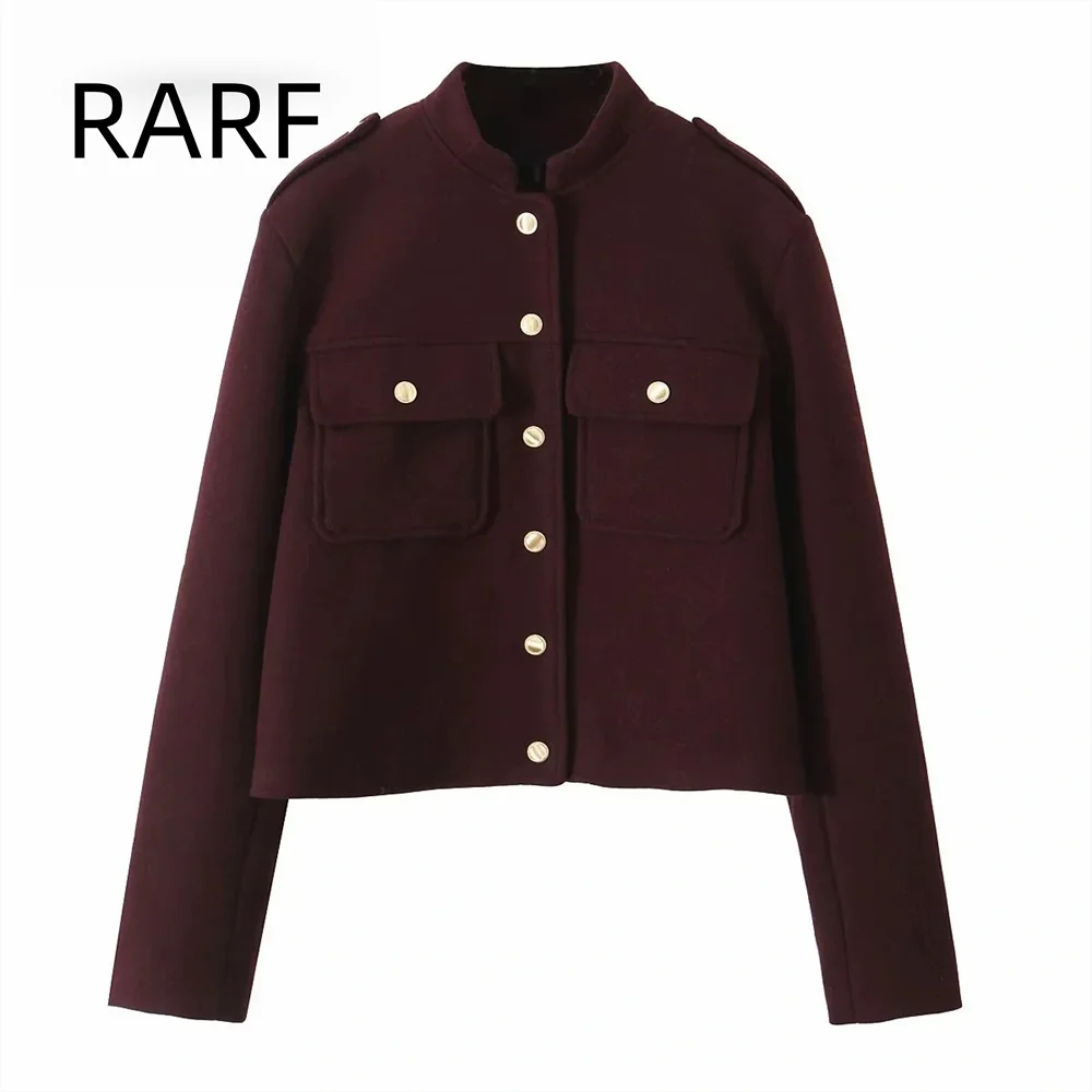 

Women's clothing autumn and winter new products fashionable temperament soft long sleeved simple short jacket top coat