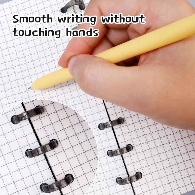 3 Ring Plastic Loose Leaf Binder Rings Crystal Binding Spines Snap Split Binding Comb for Scrapbook Photo Album DIY Travel Diary