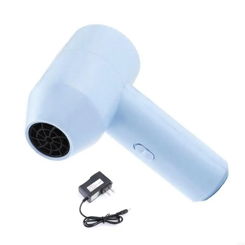 E74E Air Blower with 2 Batteries Recharges for Barbecue and Outdoor Adventures Painting Dryer Hair Dryer Cold Qir