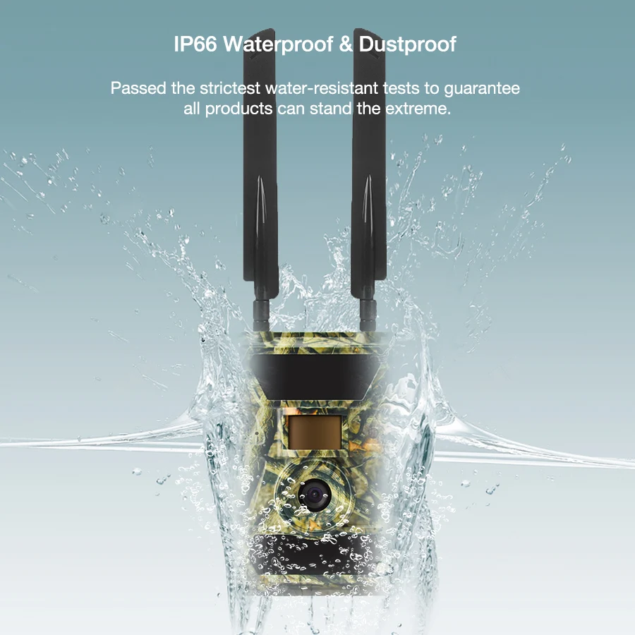 3G لوحة طاقة شمسية لاسلكية تعمل بالطاقة مقاوم للماء في الهواء الطلق الأمن درب الصيد الكشافة الكاميرا #4