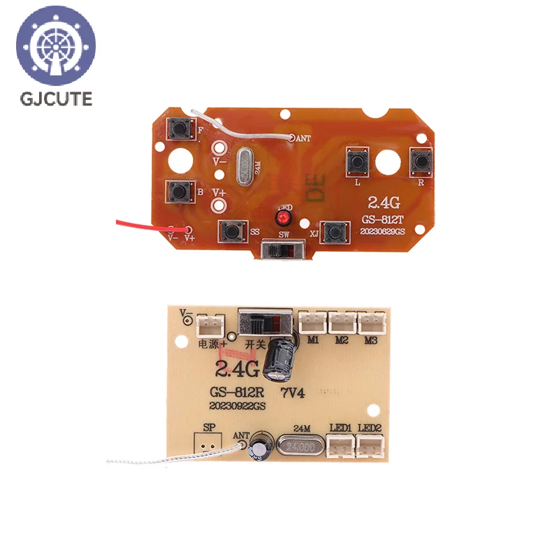 1 Set Voor RC Auto Afstandsbediening Speelgoed Onderdelen 6CH 2.4G Afstandsbediening Hoge Kwaliteit 27 MHz Circuit PCB zender Ontvanger Board