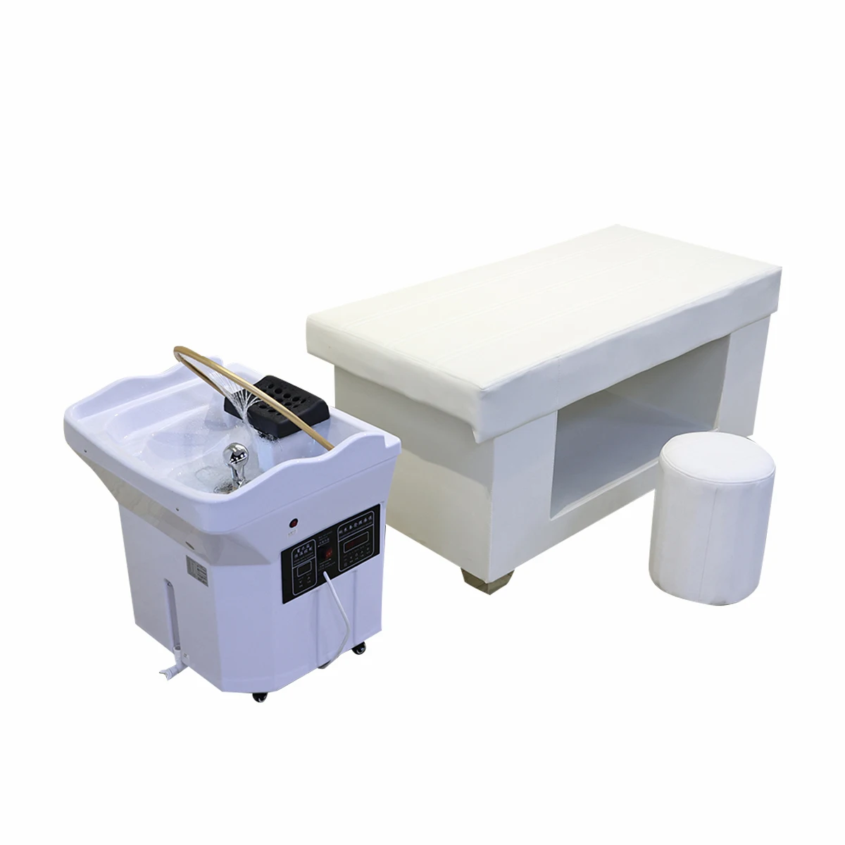 

Thai Mobile Professional Hair Washing Massage Chair Shampoo Bed Spa Head Water Therapy Shampoo Bed with Steaming