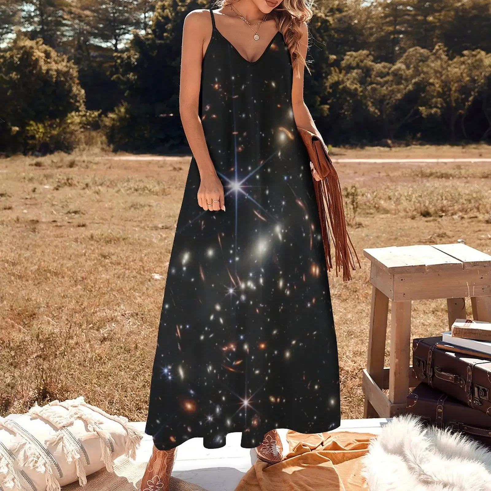 James Webb Space Telescope Deep Field Sleeveless Dress dress Casual dresses women's summer dress 2025