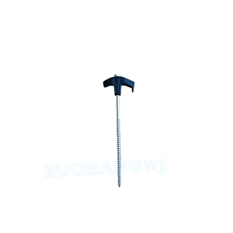 Windproof Hexagon Screw-in Camping Pegs, Heavy Duty Steel Spiral Tent Stakes for Sand Snow Soft Ground, Tarp Shelter Anchors