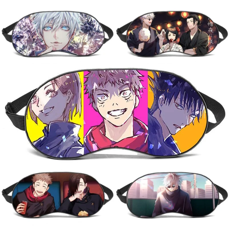 Jujutsu Kaisen, Anime Shade Eye Patch, Ultra-Soft Sleeping Blindfold, Breathable Eyes Mask Cover, Cosplay Props