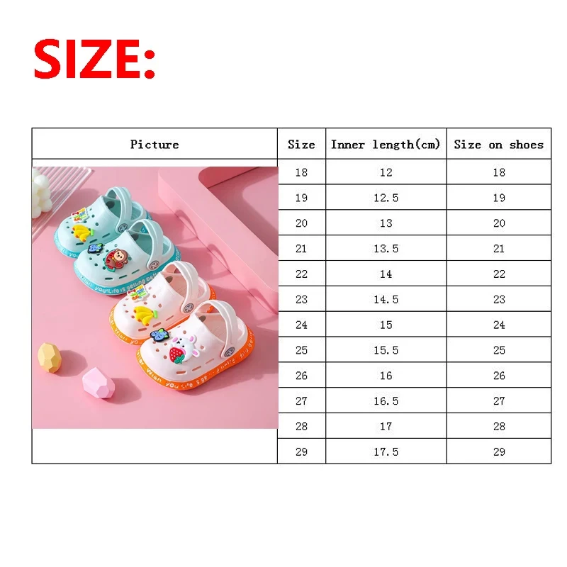 2024 Summer Baby Shoes Sandals for Girls Boy Mules Baby Girl Shoes Cartoon Sandal Infantil for Boy Children\'s Garden Shoes