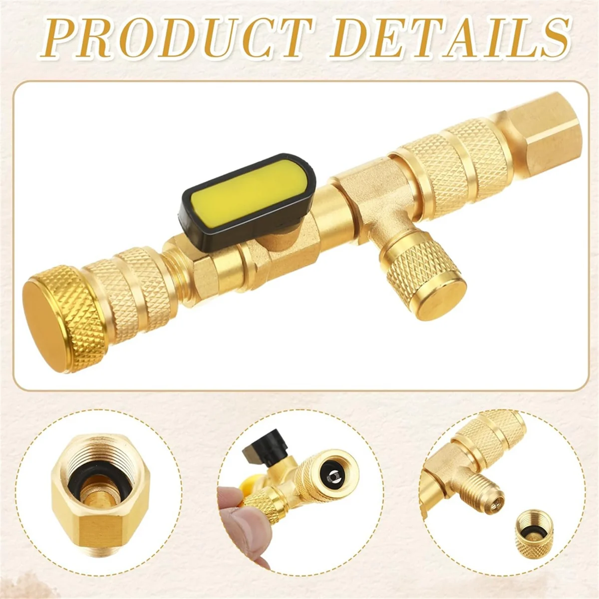 أداة تركيب مجتذب الصمام الساخن مع مجموعة مفاتيح خدمة التبريد 1/4 و5/16 مفتاح خدمة المنفذ 3/8 1/4 5/16 3/16 بوصة #6