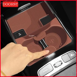 For Mercedes Benz A CLA Class W177 C118 Central Control Water Cup Anti Slip Silicone Protective Pad Interior Accessories