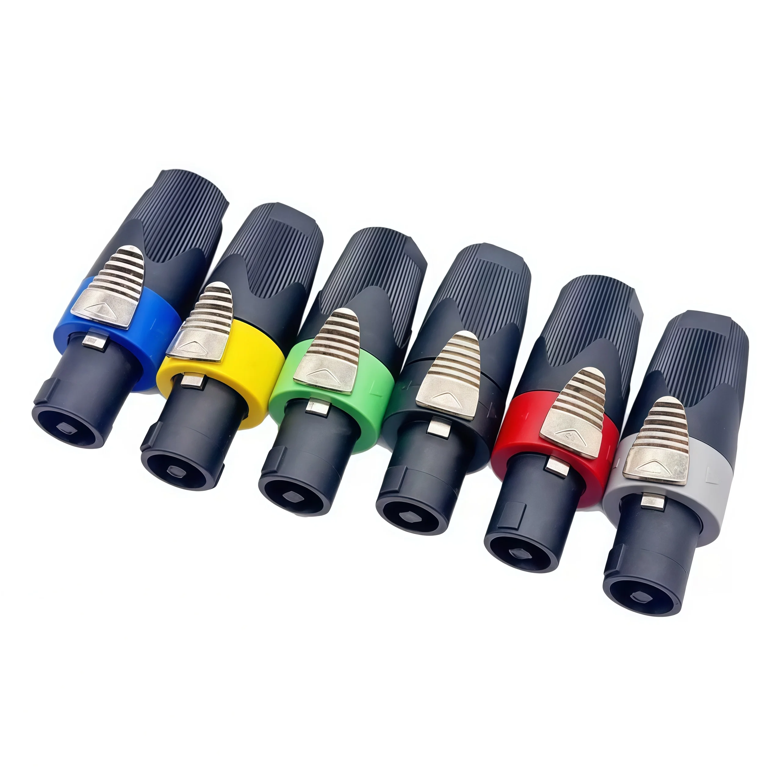 Conector Powercon para Alto-falante, Plugue Speakon de 4 Polos Macho, Conector de Áudio Profissional, Conector USB-C, Conector Bico Injetor JUY
