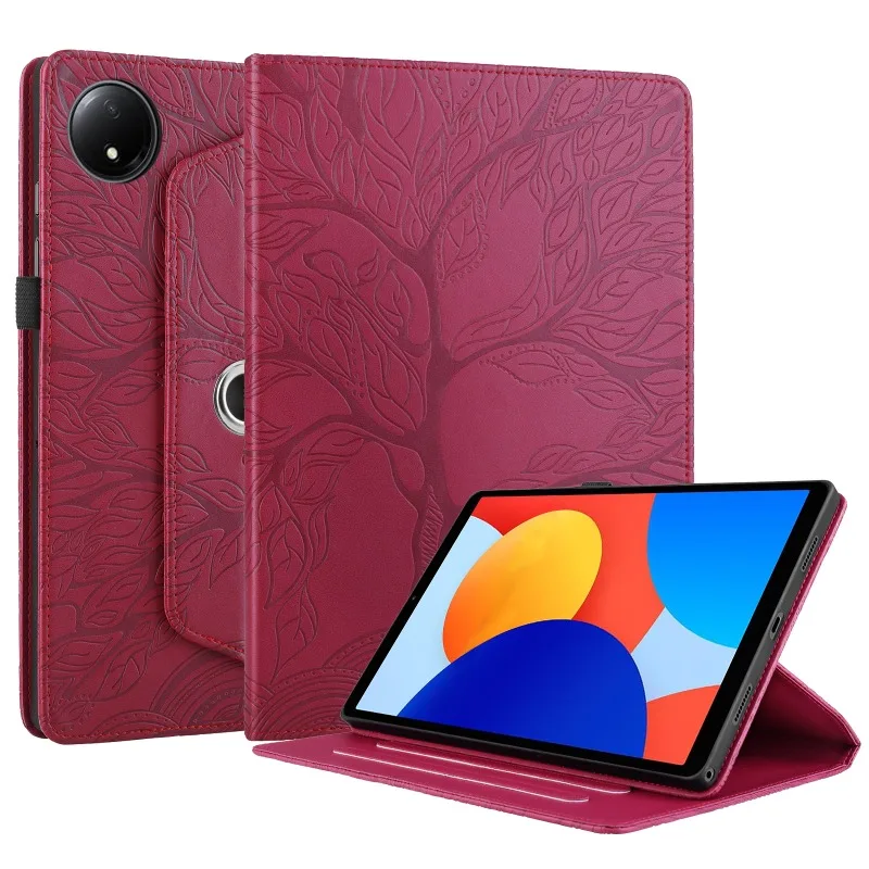 Para Funda Xiaomi Redmi Pad SE (2024) 8,7 "Funda protectora de cuero PU para Redmi Pad SE 4G 8,7 pulgadas 360 Funda con soporte giratorio