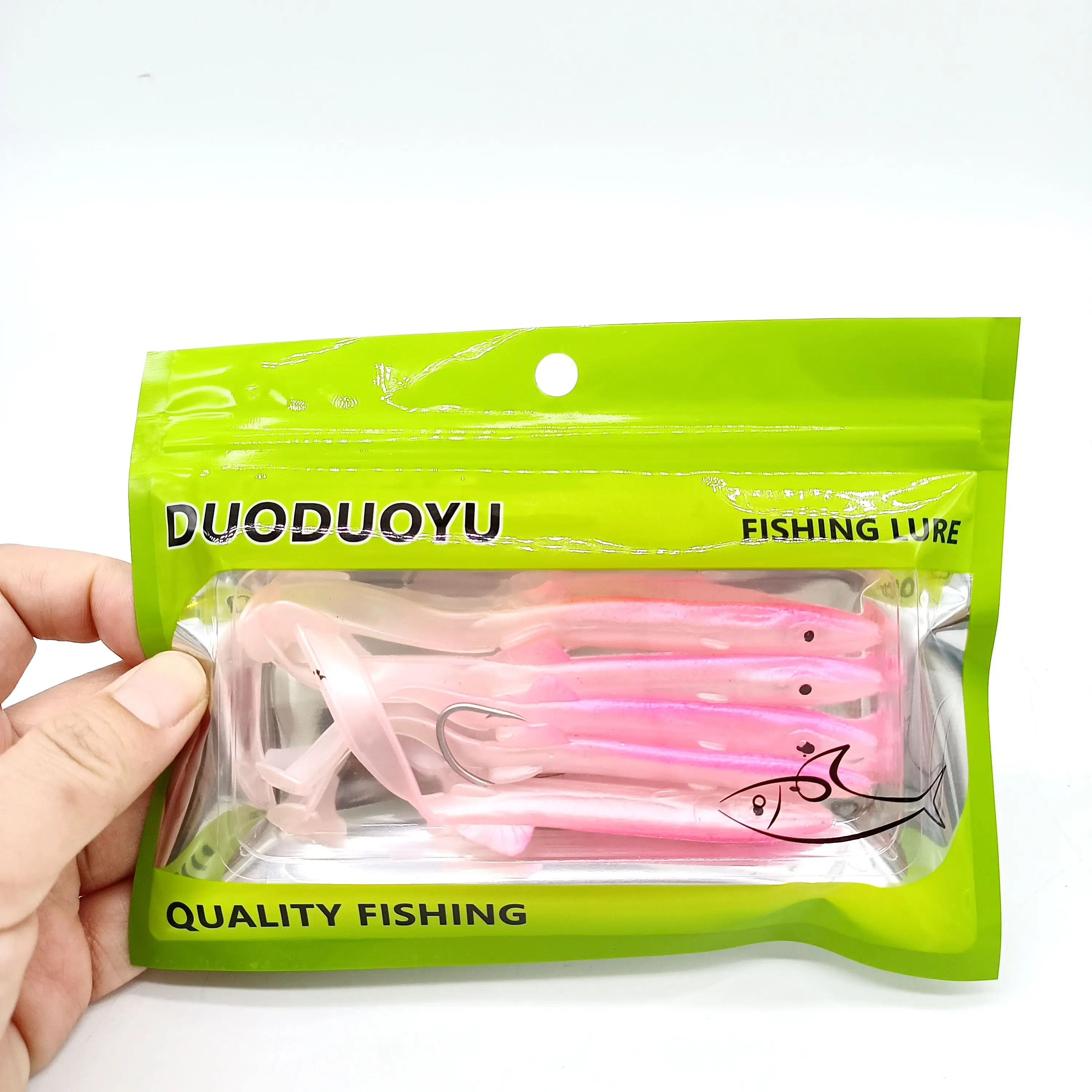 Duoduoyu 5 stücke Aal Weich plastik köder 115mm/4g Salzwasser fischen lockt künstlichen Weich fisch köder an – Detail 2
