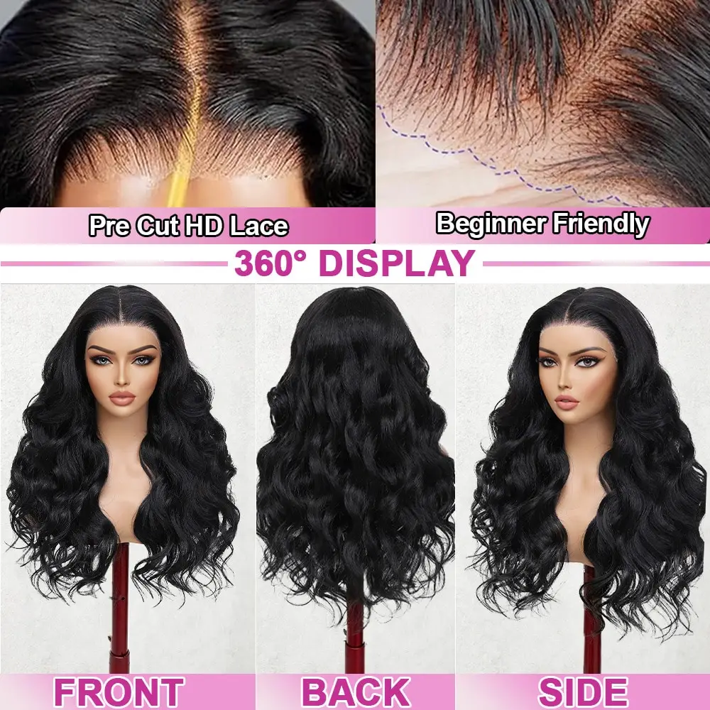 Perucas de Cabelo Humano Ondulado de 30 e 40 Polegadas, Peruca Frontal de Renda HD 13x6, Perucas Frontais de Renda 360 13x4, Peruca com Fechamento de Renda 4x4 para Mulheres