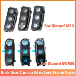 100% Original For Xiaomi Mi 9 Mi 9 Se  Rear Camera Glass Lens Cover With Frame Holder with Sticker Replacement