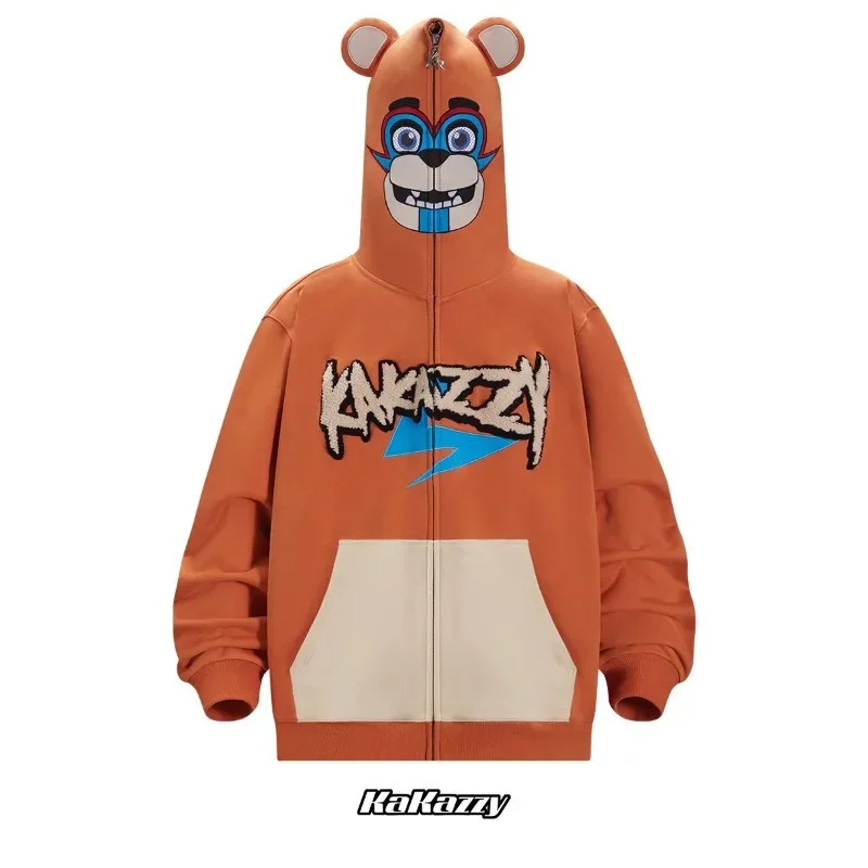 Five Nights at Freddy\'s Thrilling Game FNAF Anime 3D Digital Print Hoodie, Zip to Top Hoodie Cosplay Sweater  Fashion gifts