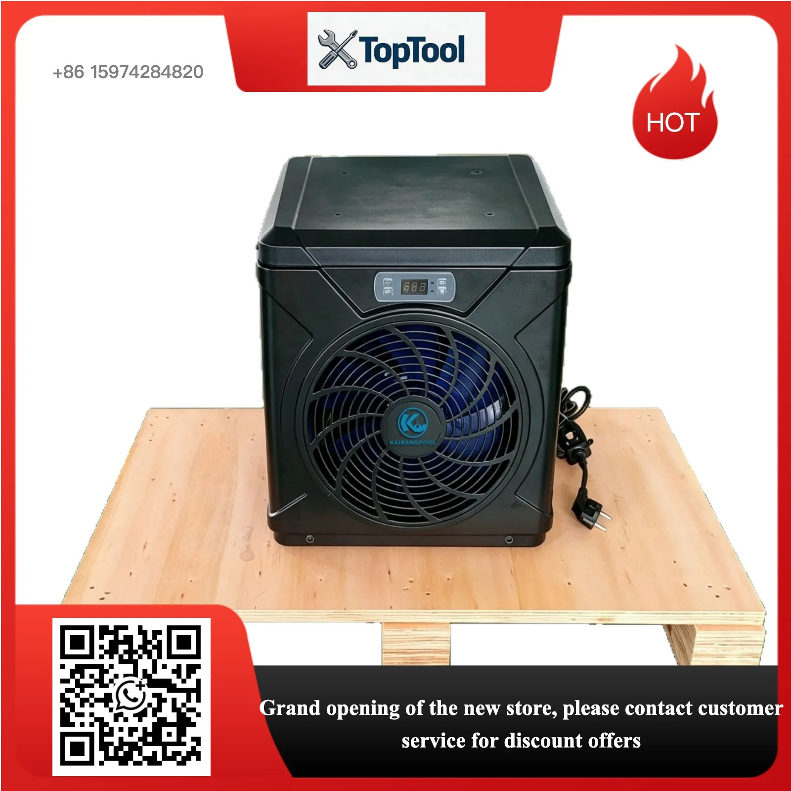 220V Small Above‑Ground Pool Heat Pump, Household Constant Temp Swimming Pool Heater for Cross‑border