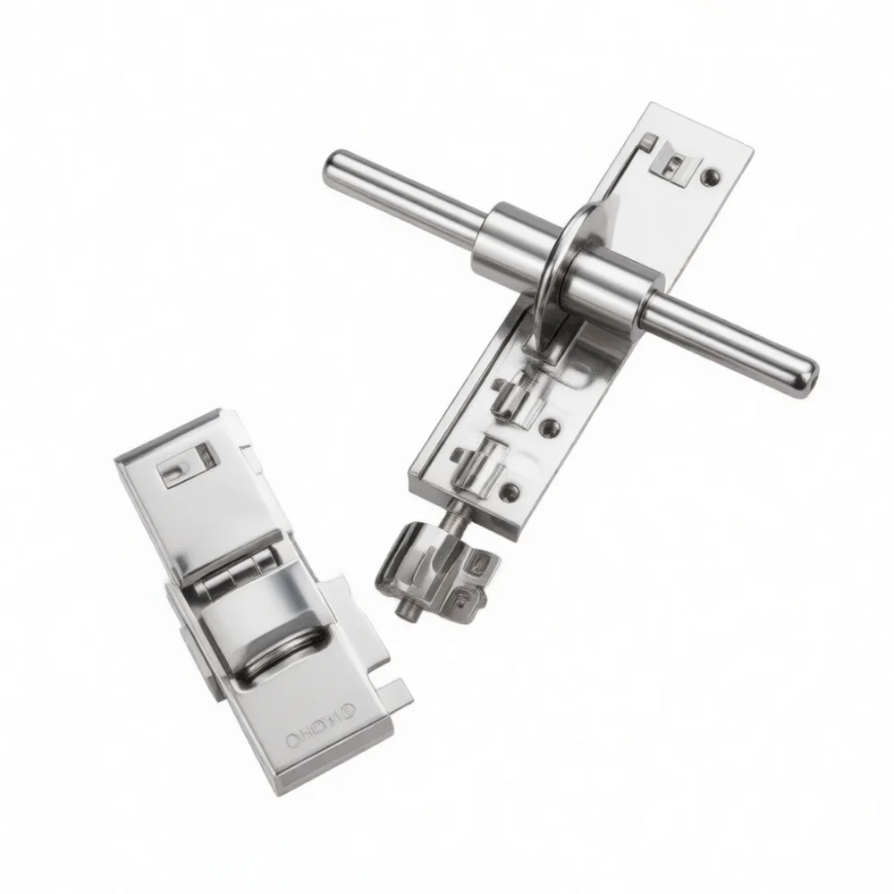 Locking Device For Double Door Cabinet Furniture Hardware Drawer Cupboard Security Cam Lock Metal Replacement Tool