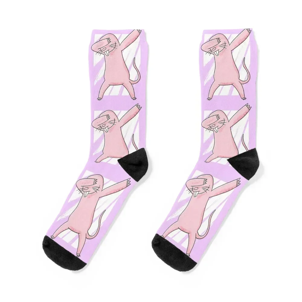 Dancing mole rat Socks kawaii Climbing warm winter Stockings Women's Socks Men's