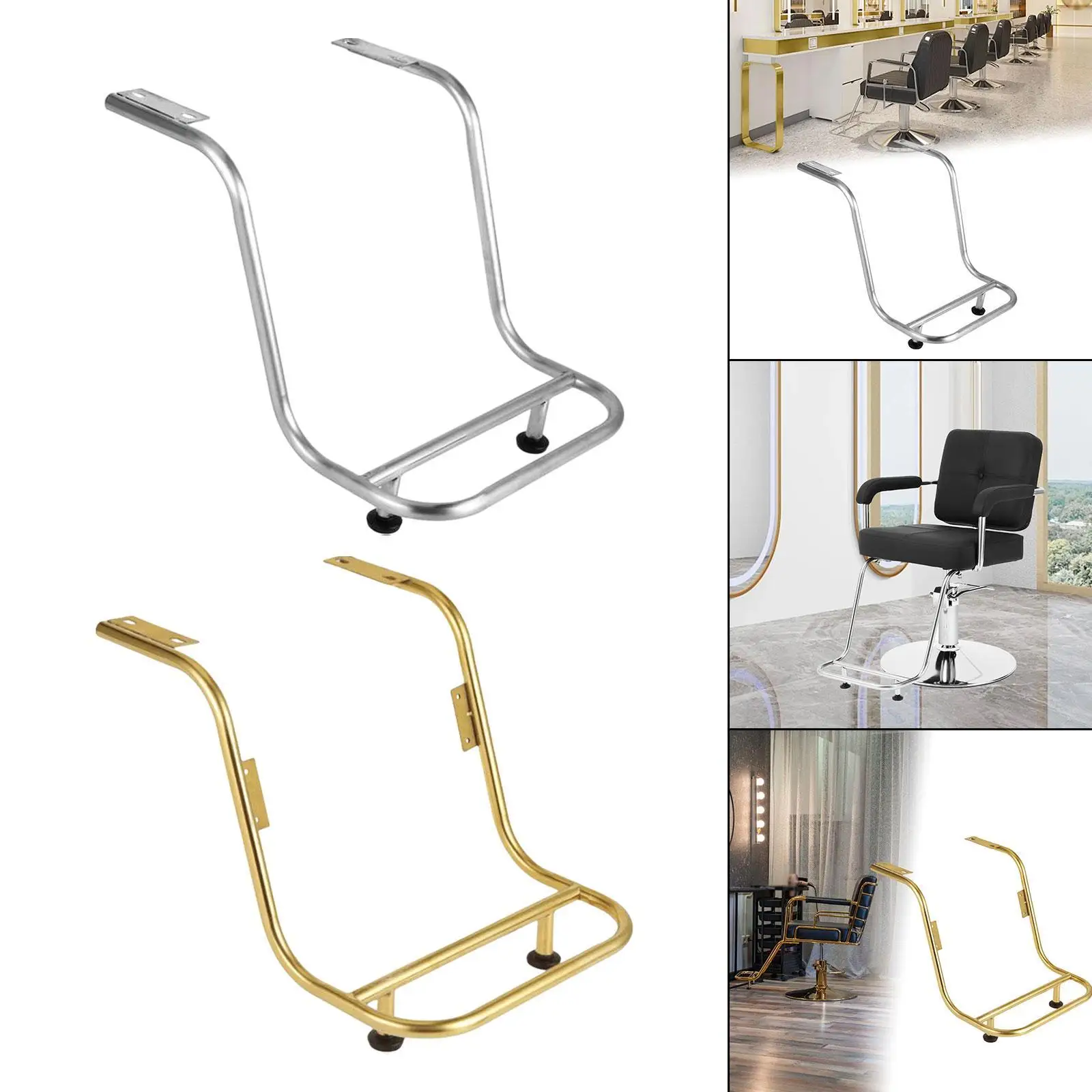 

Salon Chair Footrest Pedicure Stand Legrest Accessories Non Slip Footstool Footplates Rest Pedal Hair Salon Chair Foot Rest Rack