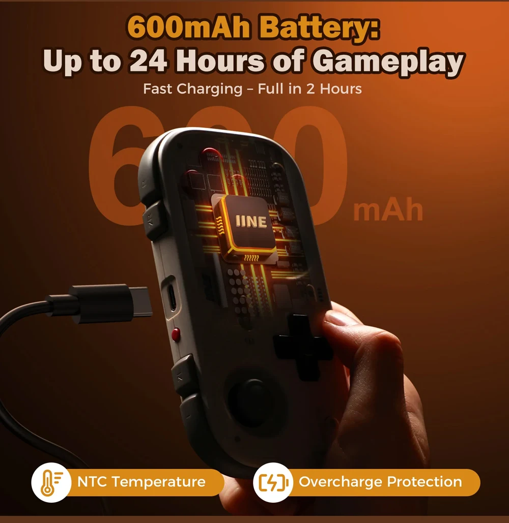 IINE Pocket Gamepad for Nintendo Switch 2/1 Steam Deck Phone Car Portable Retro Controller Hall Effect Joystick NS Version