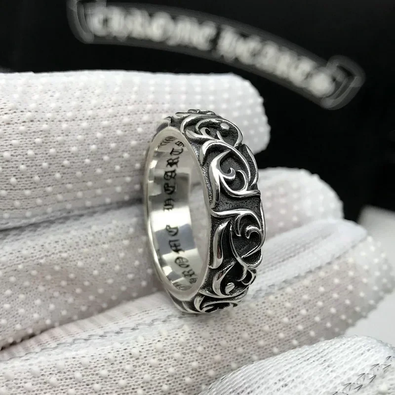 Vintage Stainless Steel Rings for Men Women Silver Color Punk Biker Cool Streetwear Boy Man Designer Jewelry Holiday Gift 2023