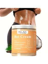 MELAO Hot Cream Massage Gel - Natural and 87% Organic Anti Cellulite Slimming Lotion Fat Burning Massage Weight Loss Cream