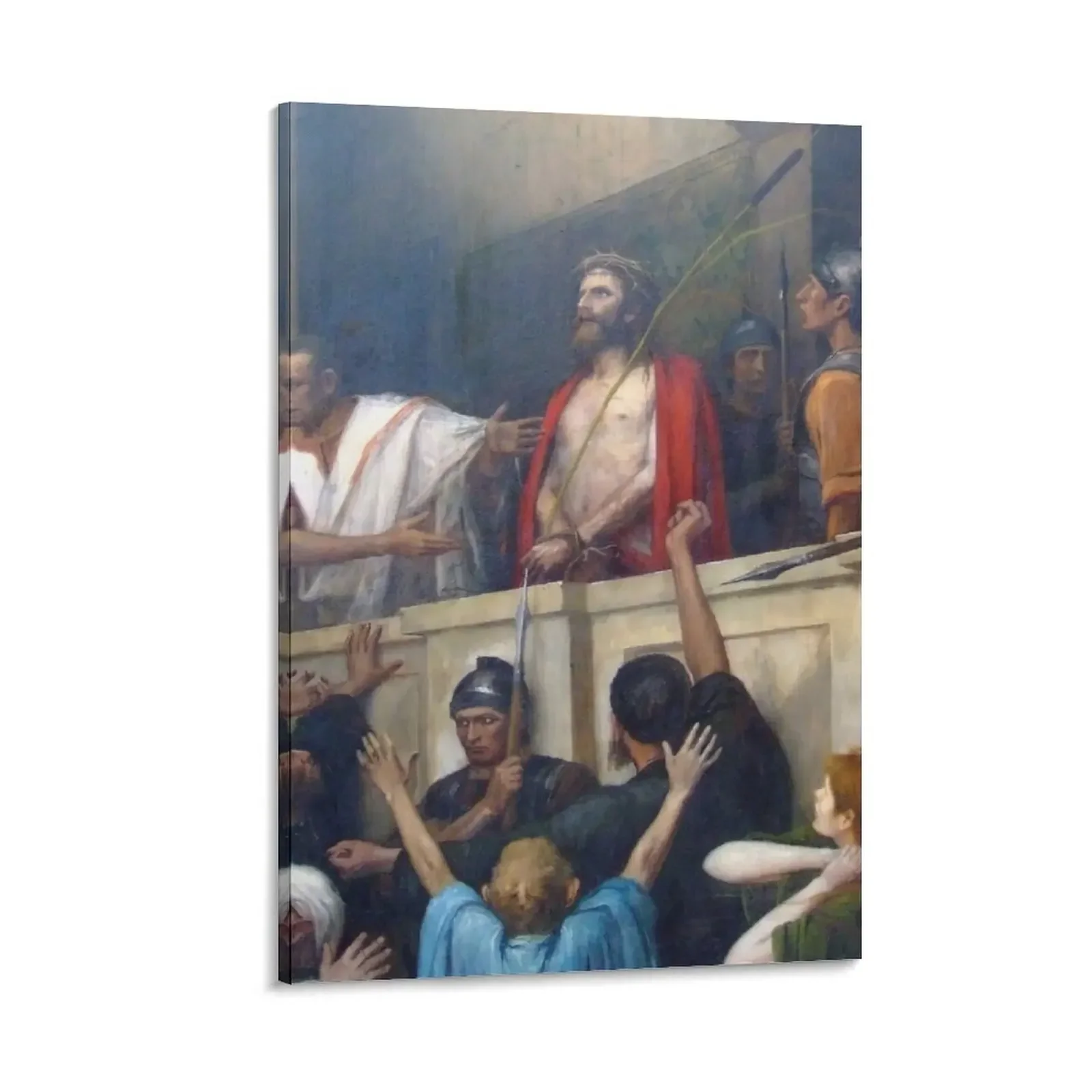 

Jesus Christ: Ecce Homo by Mihály Munkácsy Canvas Painting anime decoration luxury home decor aesthetic room decor