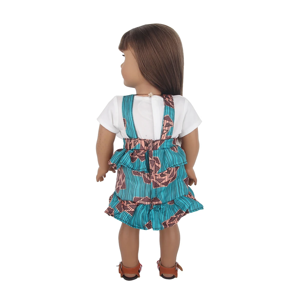 18 Inch American Doll Clothes Mix & Match Outfits, Rainbow Dress, Hoodie Jacket & Casual Tops for 43cm Reborn Baby Girl Dolls
