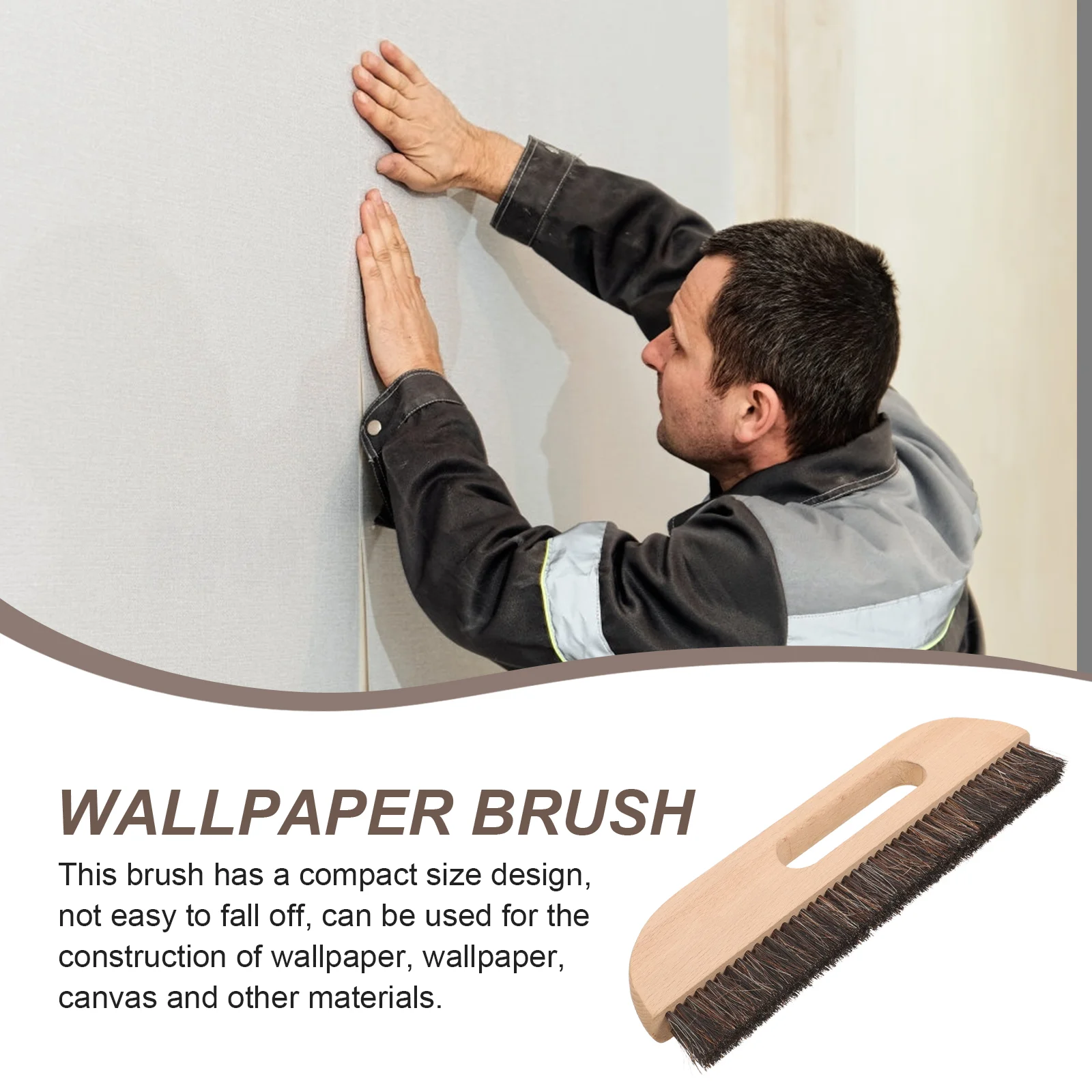 Long Hair Brush Wallpaper Tool Kit 2800X900X230CM Horsehair Squeegee Smoothing Multi-purpose