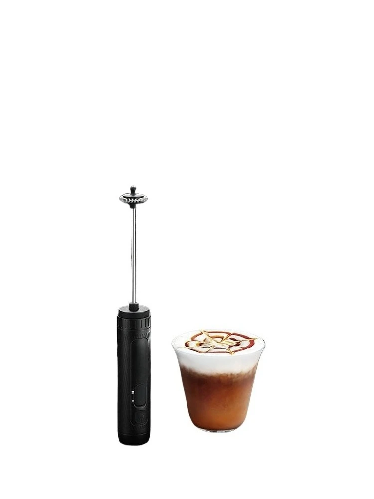 Handheld electric coffee milk frother, household electric milk mixer, precise gear settings, quick frothing