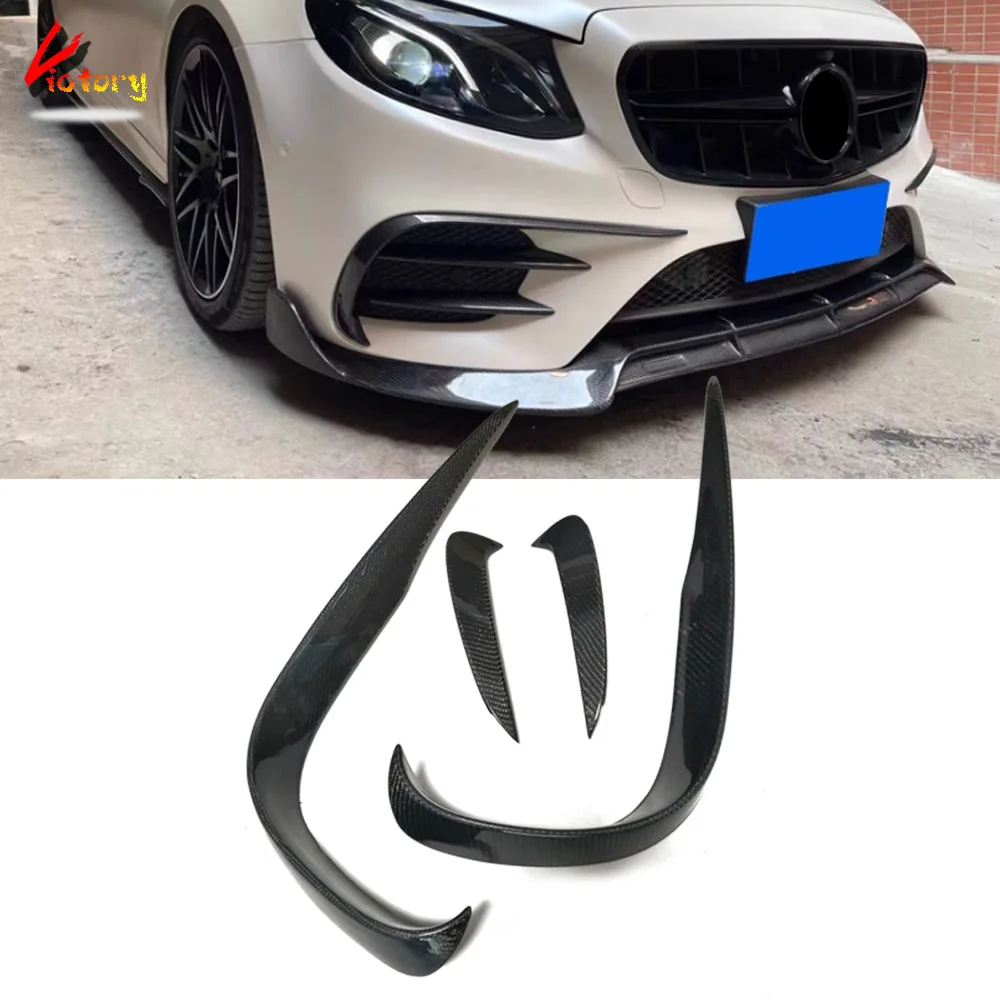 

Real Carbon Front Rear Bumper Lip Splitter Canards For Mercedes E Class W213 W238 2-Door 4-Door Car Decoration Part 1 Pair