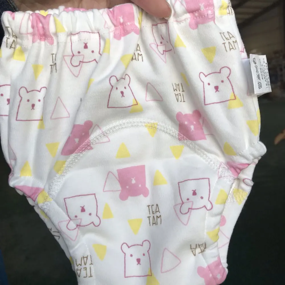 8 pz/set pantaloni da allenamento riutilizzabili per vasino per bambini mutandine da allenamento per pannolini lavabili pannolini di stoffa per bambini che cambiano biancheria intima