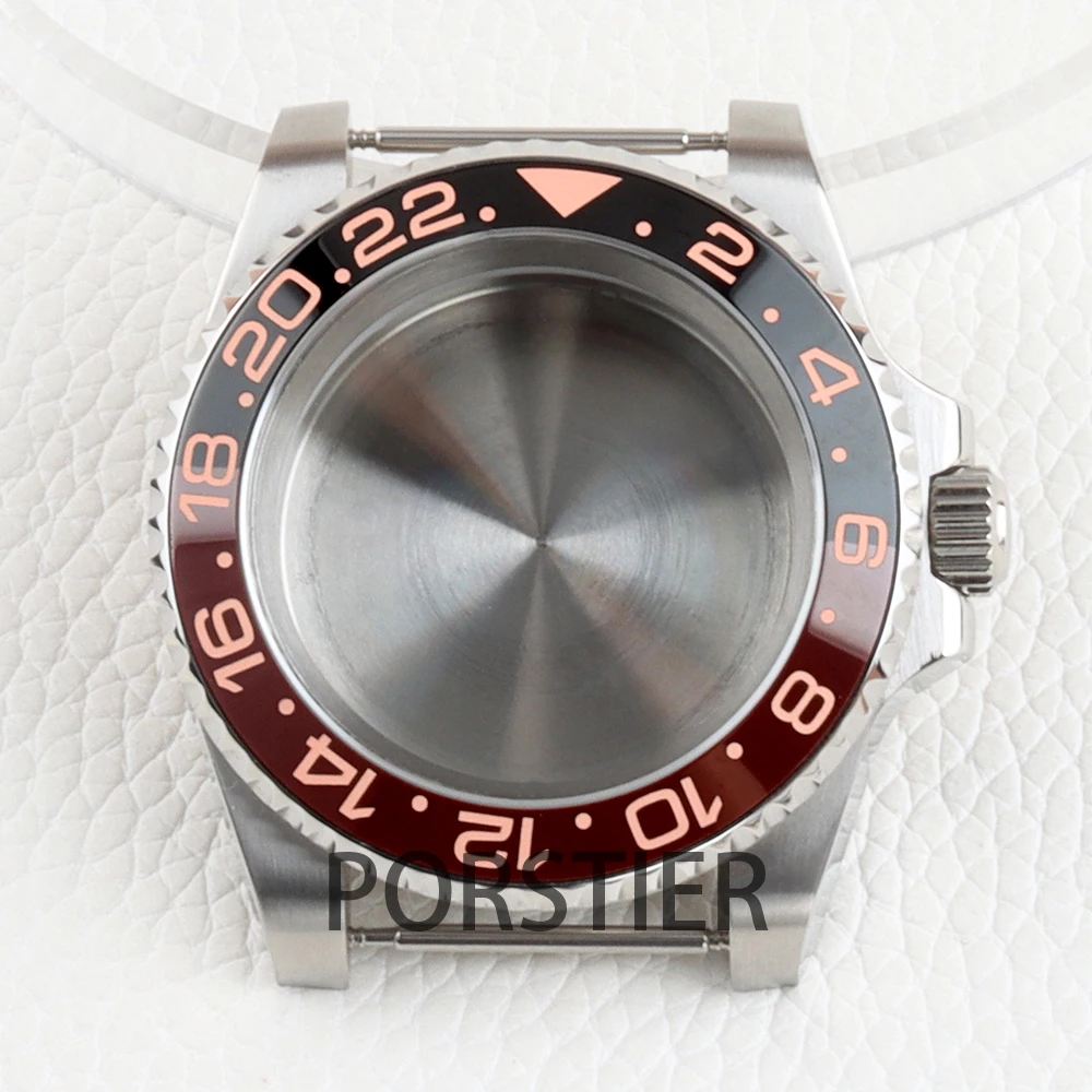 

Silver NH35 Case 40mm 316L Stainless Steel Sapphire Glass for SUB/GMT/Yacht-Master NH34 NH35 NH36 NH38 Movement 28.5mm Dial