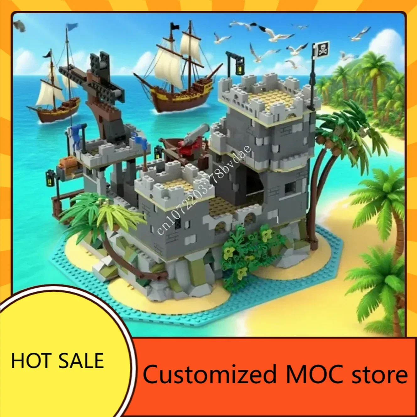 

970PCS Moc Puzzles Fortress Holiday Eldorado Ruins DIYAssembly Construction Childr Holiday Birthday Christmas Gift for Kids Age