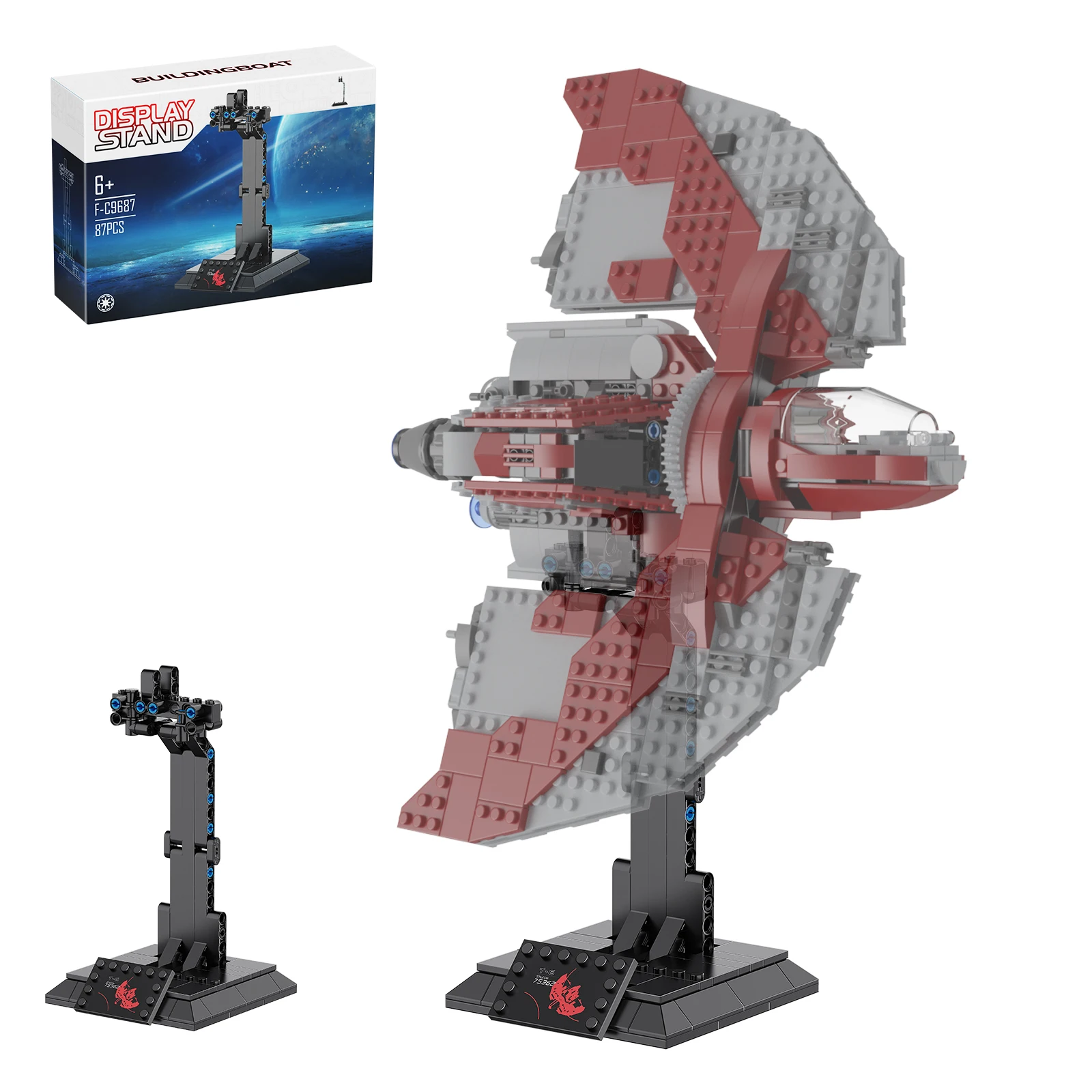 X-Wing Display Stand Sets for 75102 75149 75218 Building Blocks Space Movie Compatible Bracket Bricks Model Chidlren's Kid Toy