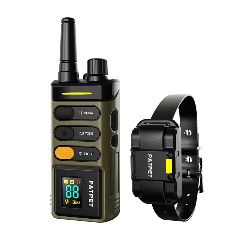 

Color screen long distance 1600 meters dog remote control training electronic collar anti-barking device PATPET private mold dog