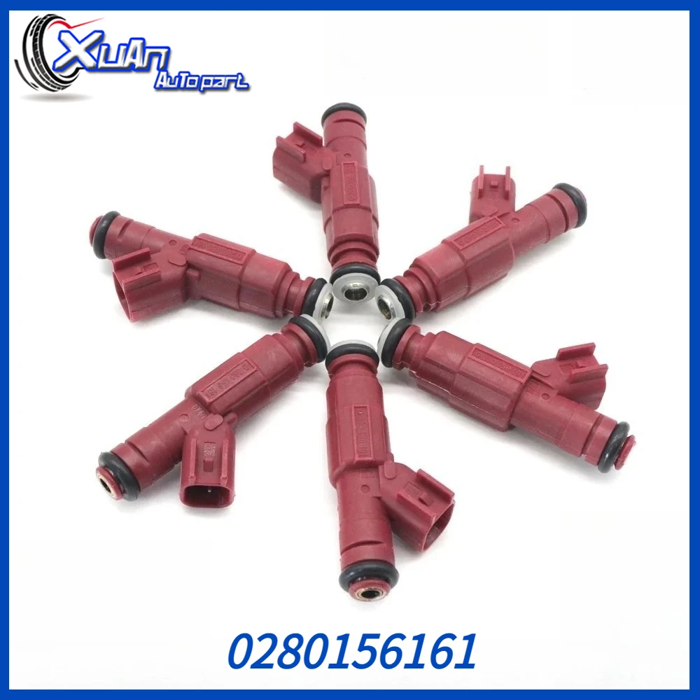 

12 Hole 24LB Fuel Injector Nozzle 0280156161 6PCS for 99-04 Jeep Wrangler Grand Cherokee 4.0L Dodge Ram Ford 822-11170