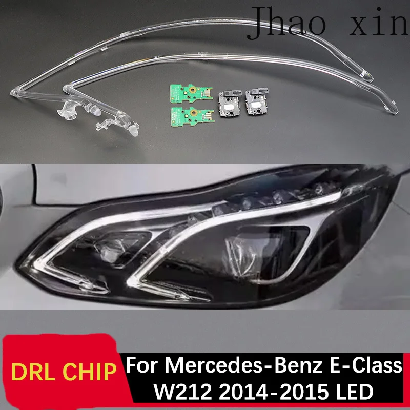 

Light Guide Strip Ballast Circuit Board for Mercedes-Benz E-Class W212 14-2015 LED Car Headlights DRL CHIP Angel Eye White Light