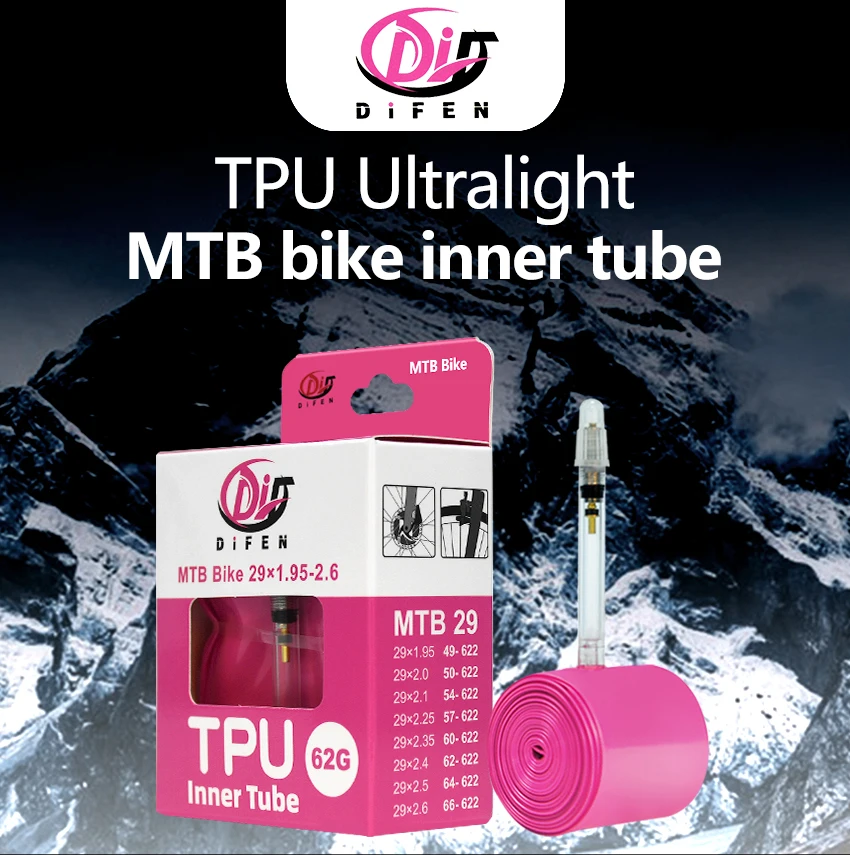 Difen TPU MTB Fahrradschlauch 29 26 27.5 29x1.95 2.0 2.1 2.2 2.3 2.4 2.5 2.6 Zoll Mountainbike-Reifen Pneu 29er – Detail 5