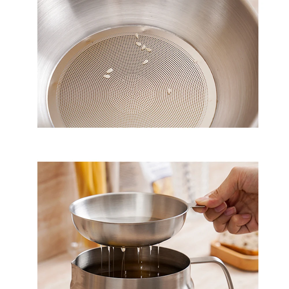 Compatible With Gas And Induction Stoves Kitchen 68oz Oil Filter Vessel Compatible With Gas And Induction For Deep Frying