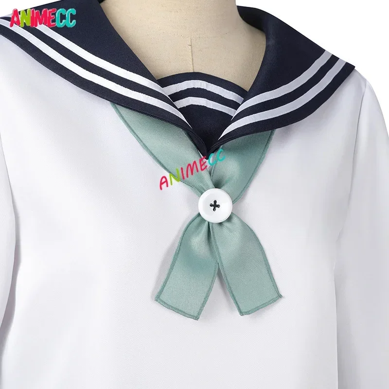 ANIMECC w magazynie XS-XXL Amanai Riko Cosplay Anime peruka przebranie na karnawał JK mundurek szkolny przebranie na imprezę halloweenową dla kobiet dziewcząt