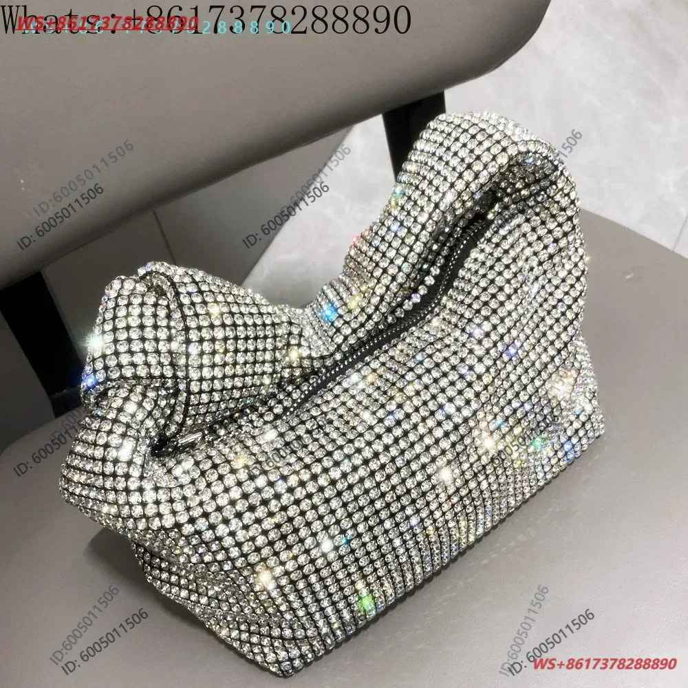 Evening clutch Bag Purse Crystal Purses and handbag Hobo Bags Luxury Designer hobo shoulder bag Shining Handle Rhinestones