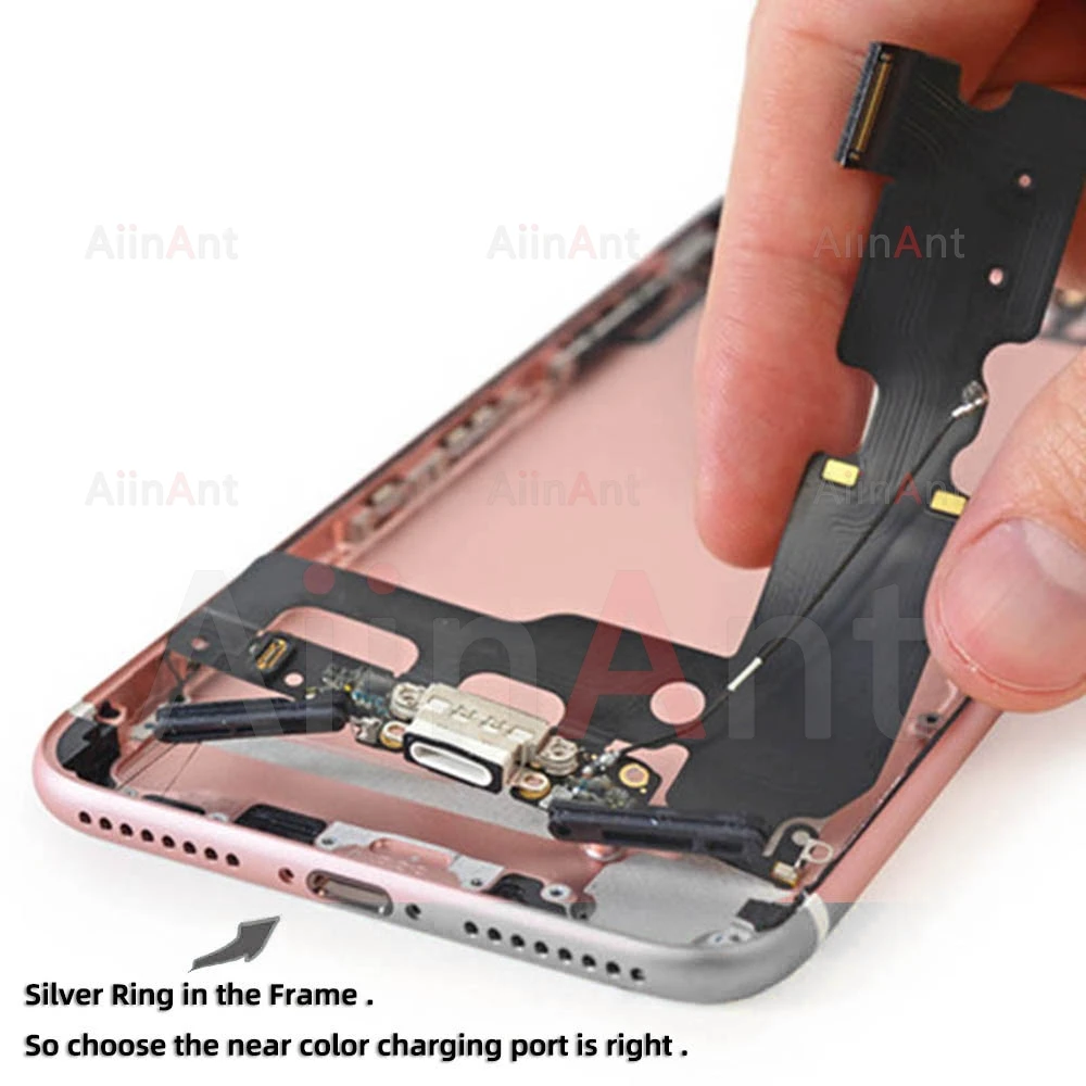 AiinAnt Dock USB Mic Board Quick Charger Connector Fast Charging Port Flex Cable For iPhone 11 12 13 Pro Max Phone Spare Parts