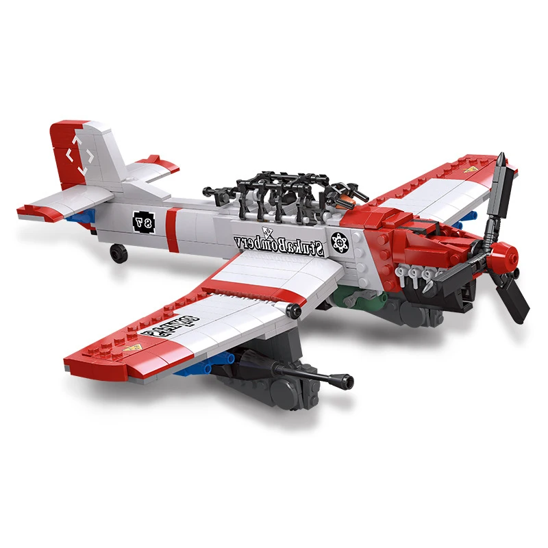 Germany World War Military Vehicle Ju-88 Fighters Bomber Building Block Ww2 Air Forces Figures Model Bricks Toys For Boys Gifts