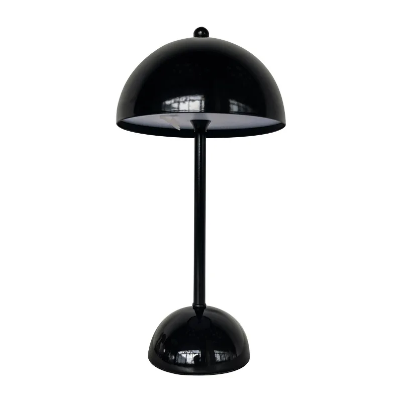 

Smart touch mushroom desk lamp black charging three-stage dimming floor lamp bedside multi-function