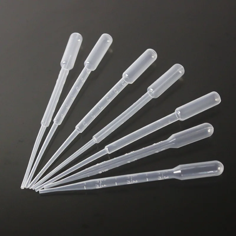 Многоуровневый пластиковый пипетка-капельница, экспериментальная трубка для отбора проб, прозрачная пипетка, лабораторный инструмент